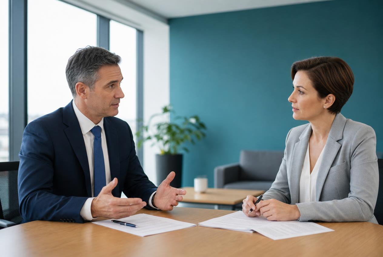 Profissionais fechando um acordo de pagamento em reunião corporativa